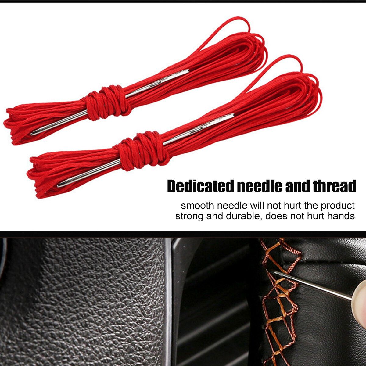 38CM Wooden Pattern Steering Wheel Cover Universal Braiding Leather Car Wheel Cover Sports Style Covers For Steering Wheel Coffee - One Cover