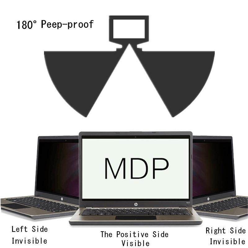 14'' 16:9 Privacy Laptop Notebook Cover Guard Black