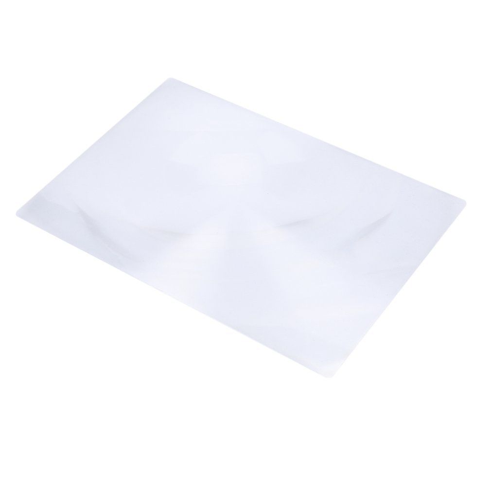 XL Full Page Magnifying Sheet Fresnel Lens 3X Magnification Magnifier Silvery