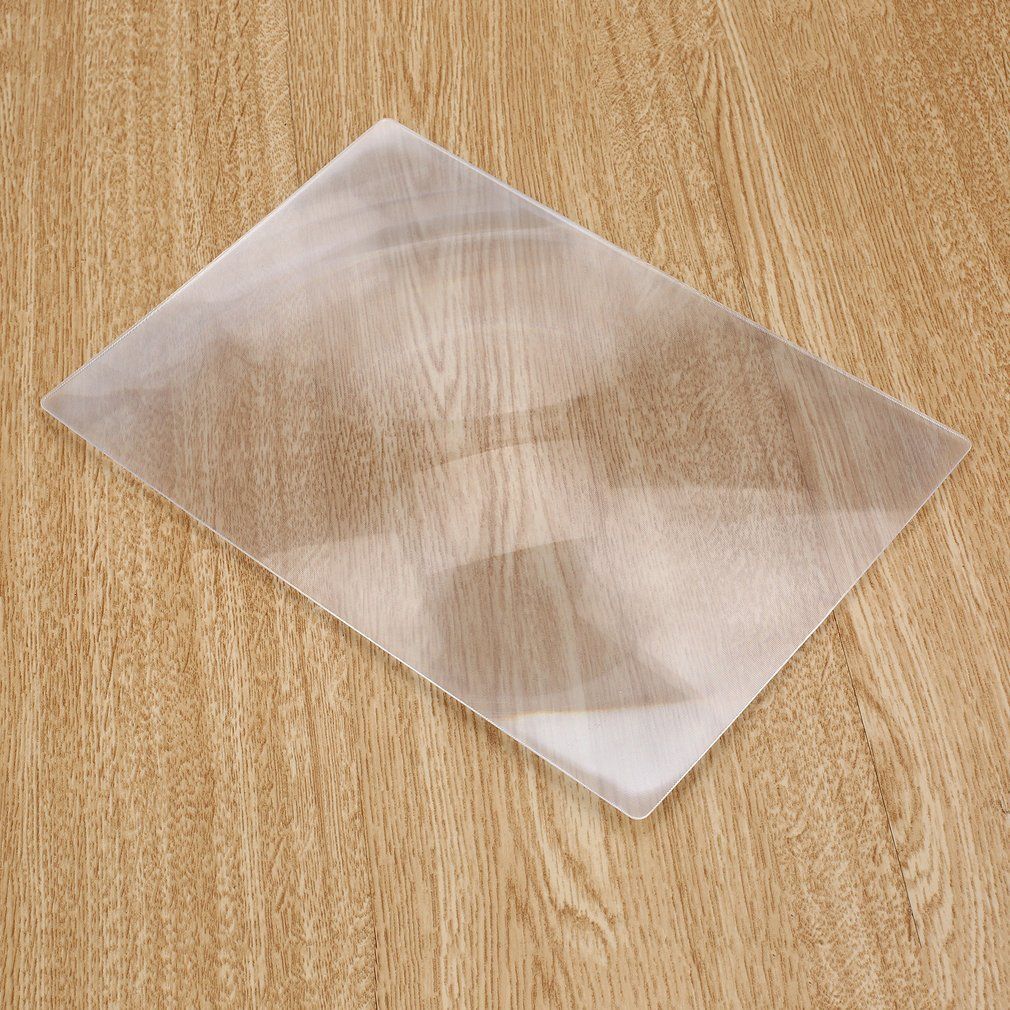 XL Full Page Magnifying Sheet Fresnel Lens 3X Magnification Magnifier Silvery