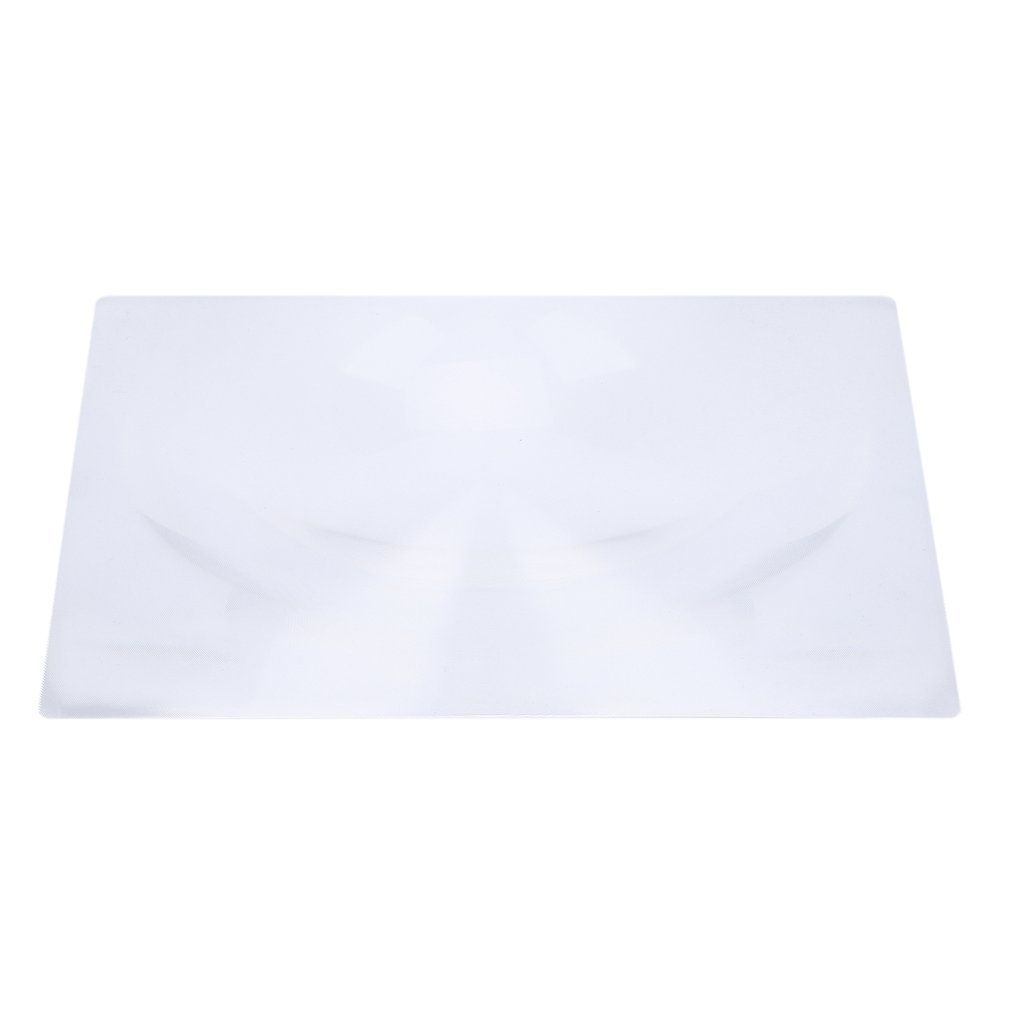 XL Full Page Magnifying Sheet Fresnel Lens 3X Magnification Magnifier Silvery