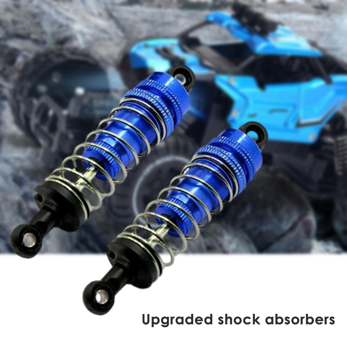 1 Pair Shock Absorber Dampers Four-wheel Drive Brushless Shock Absorbers Dark Blue