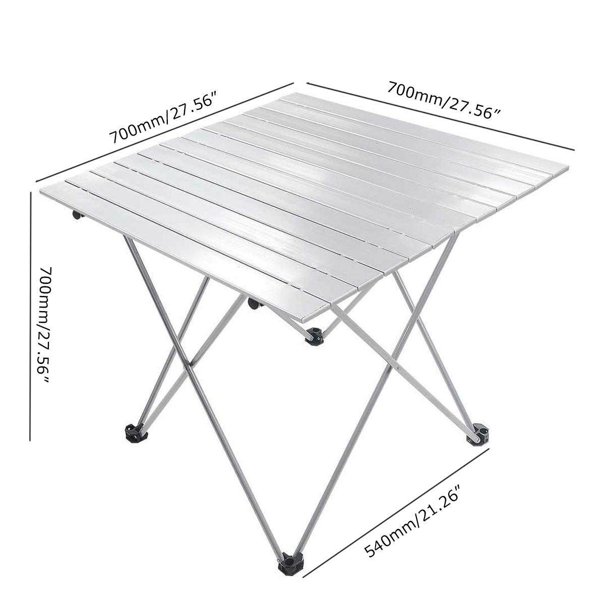 Foldable Portable Table Roll Up Aluminum Alloy Picnic Outdoor Camping Ultralight