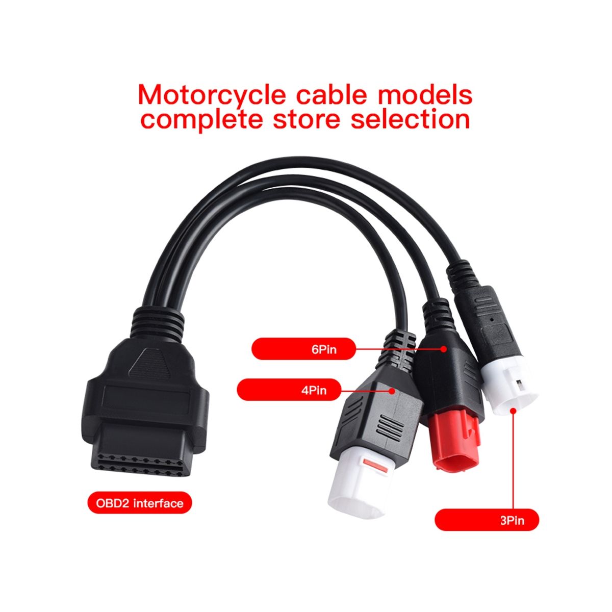 6Pin OBD2 Diagnostics Connector Cable