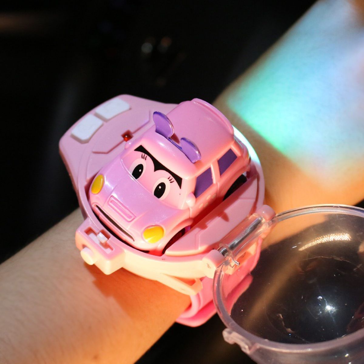 1 Set Racing Car Toy Watch Remote Control Kids Vehicle Toy Pink
