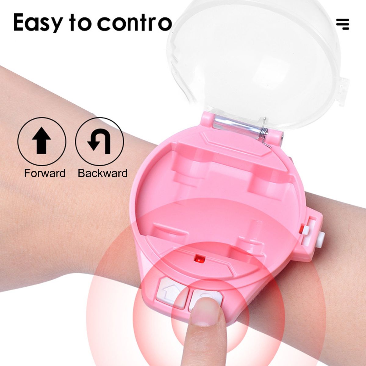 1 Set Racing Car Toy Watch Remote Control Kids Vehicle Toy Pink