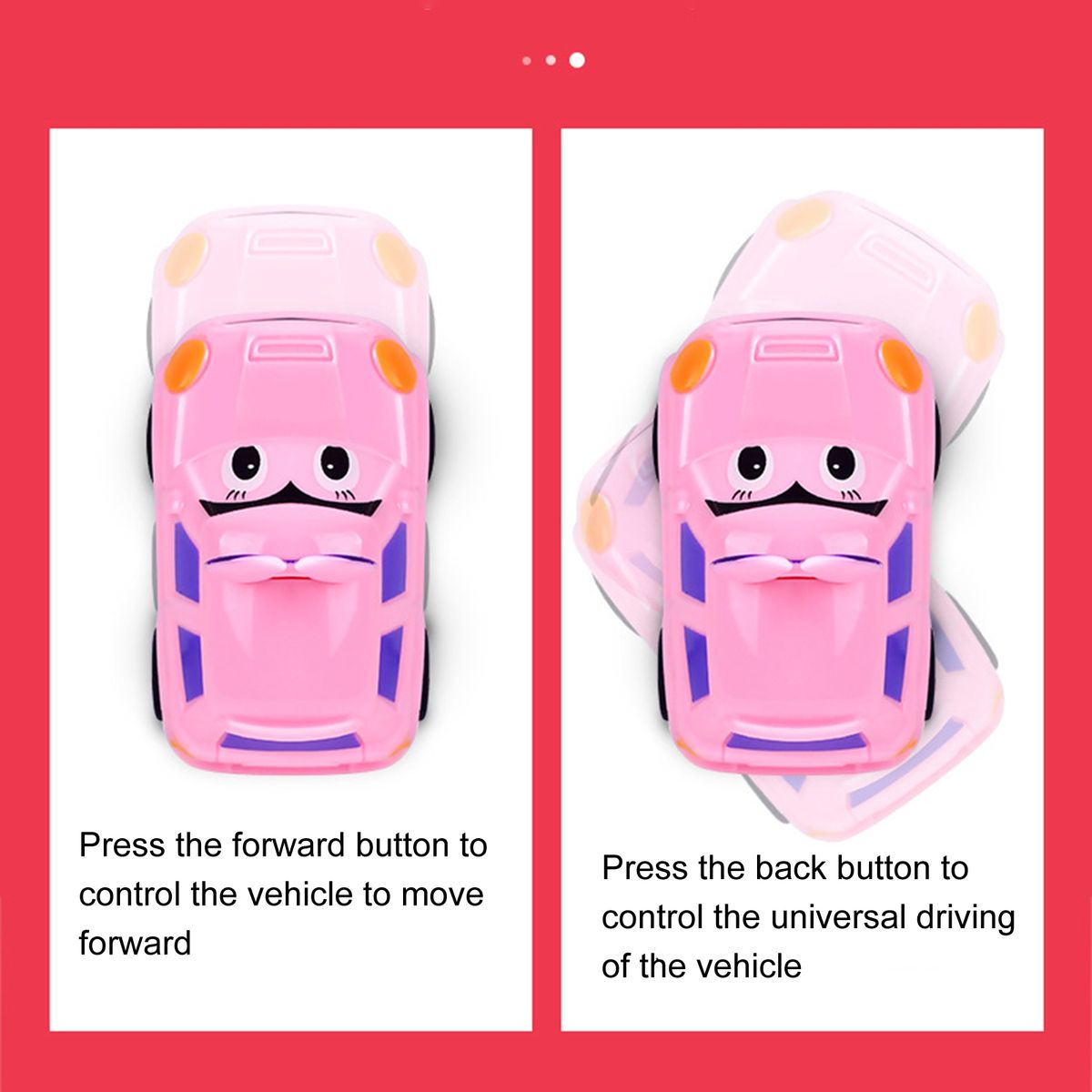 1 Set Racing Car Toy Watch Remote Control Kids Vehicle Toy Pink