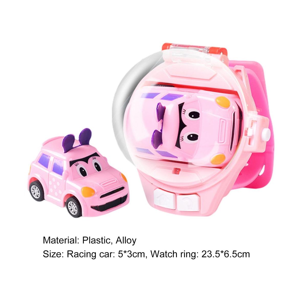 1 Set Racing Car Toy Watch Remote Control Kids Vehicle Toy Pink