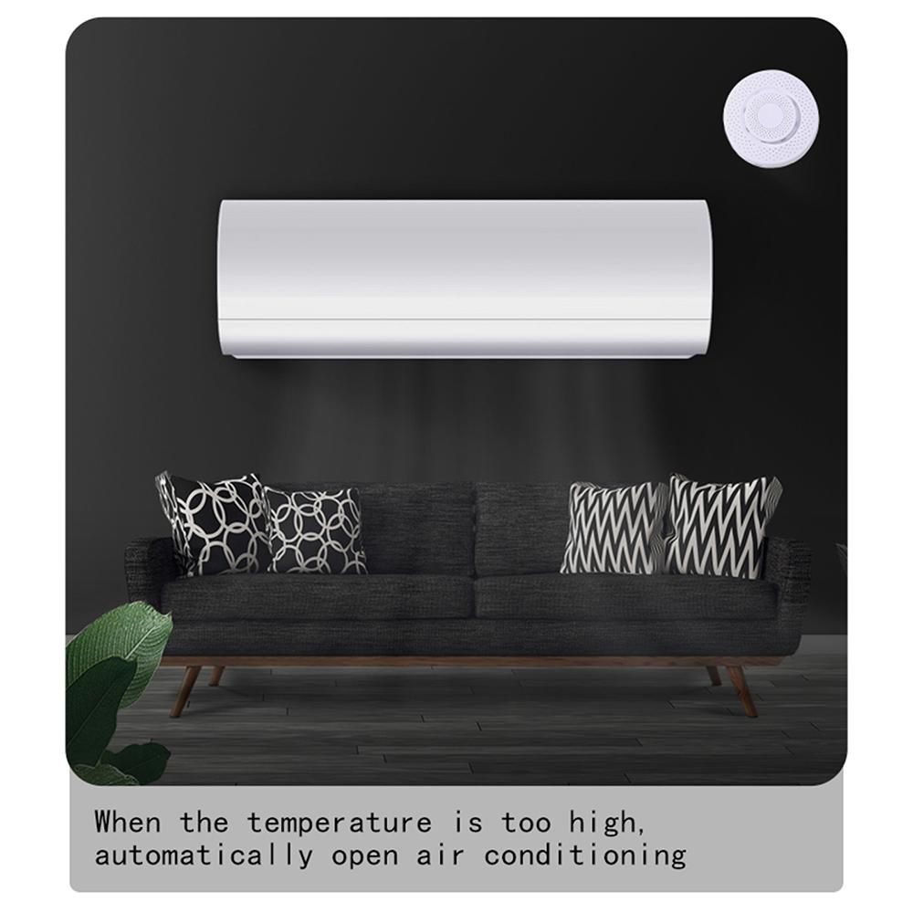 Smart ZigBee Air Quality Monitor Formaldehyde, CO2, Temperature, Humidity APP Remote Monitor Intelligent Linkage Real-Time Air Quality Tester Detector Sensor