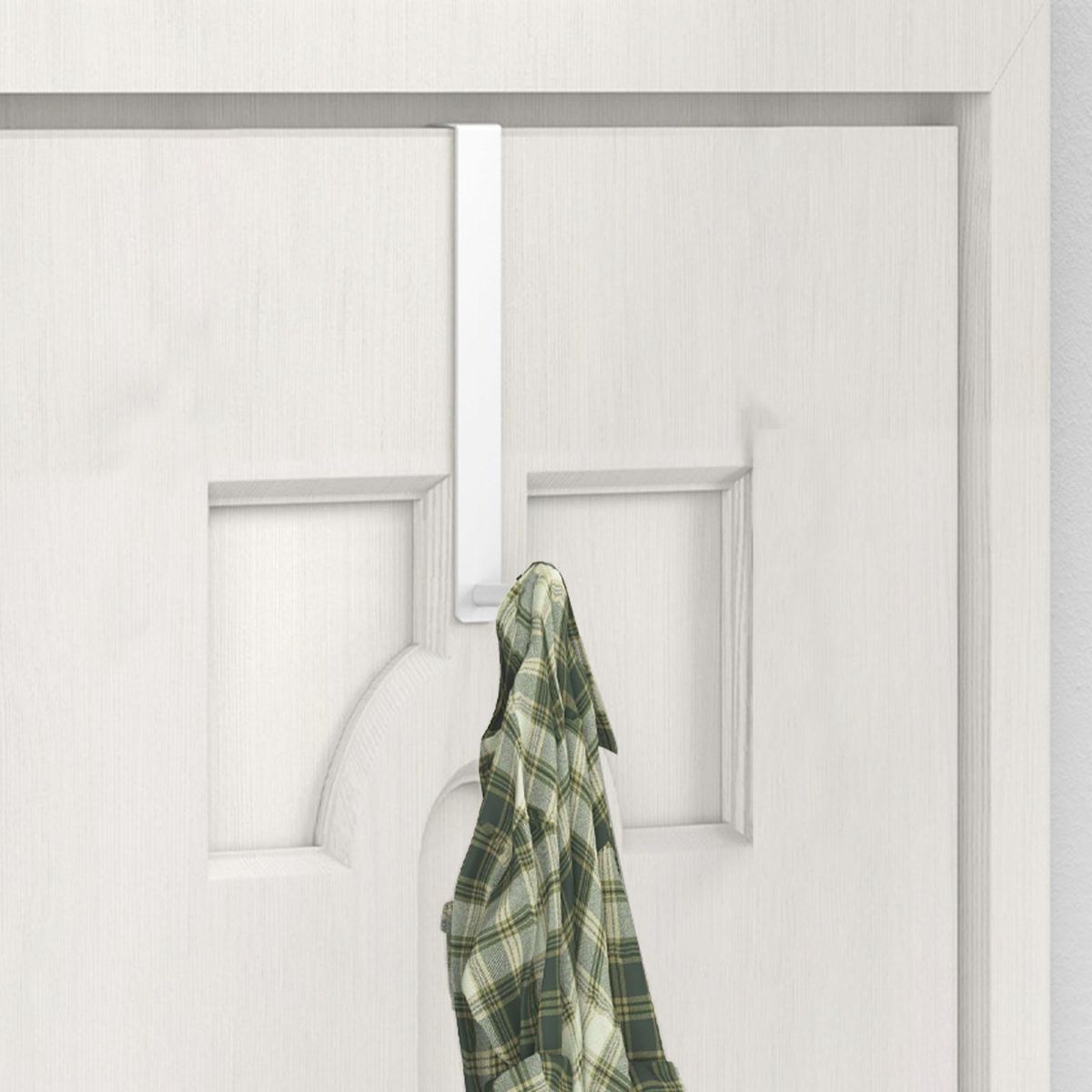 Door Hook Doormate Versatile Over-the-door Organizer for Clothes Hats White