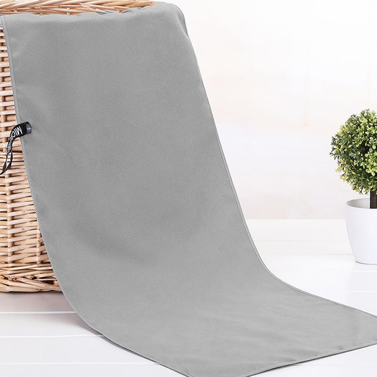 Gym Towel Microfiber Quick-drying Yoga Towel Grey