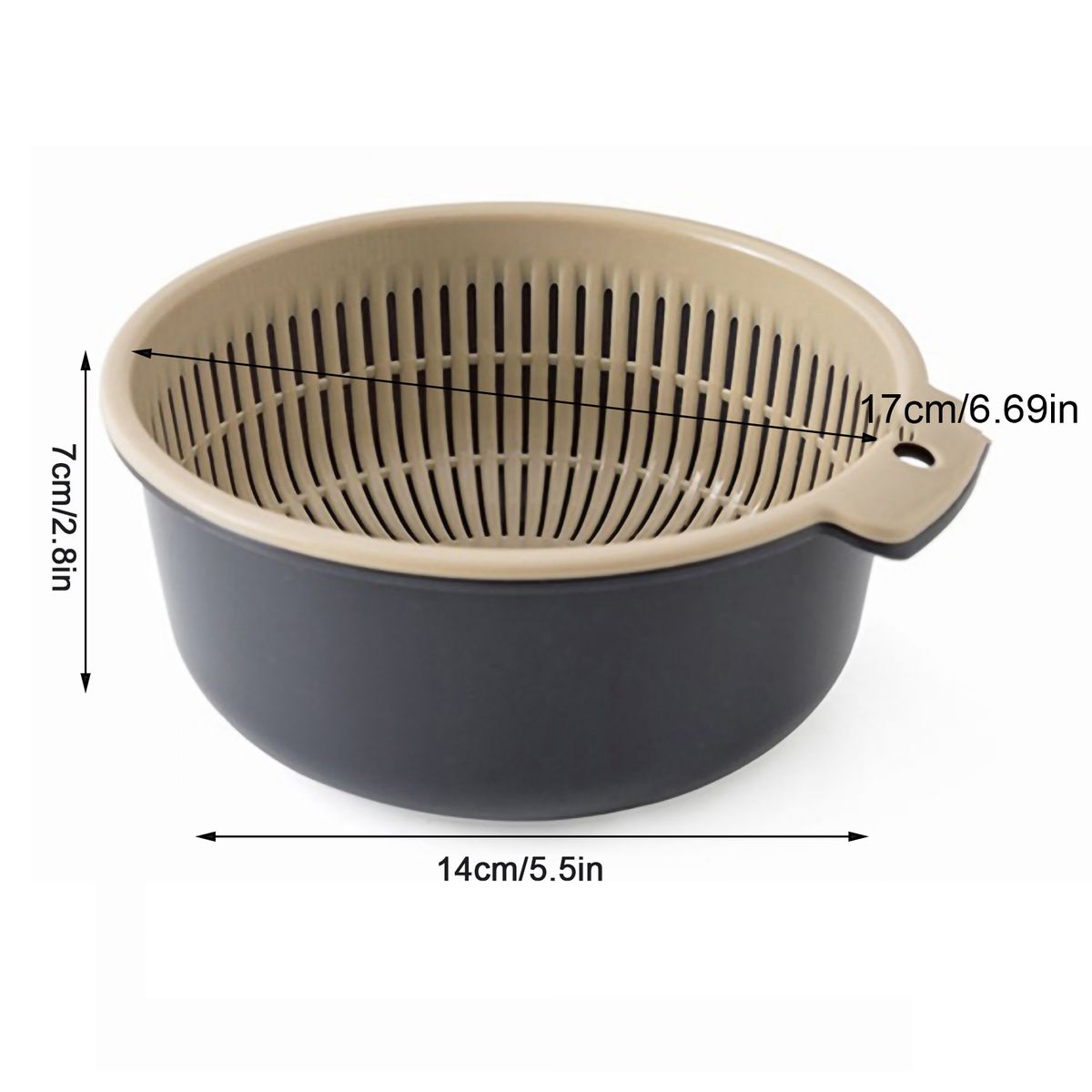 Vegetable Washing Basket Double Layer Drain Quickly Suspend