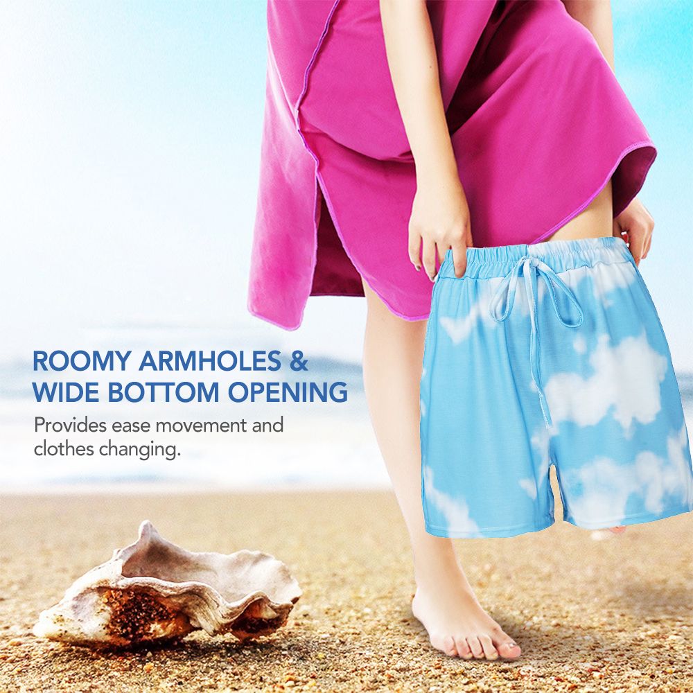 Quick Dry Hooded Towel With Hood Wetsuit Changing Towel For