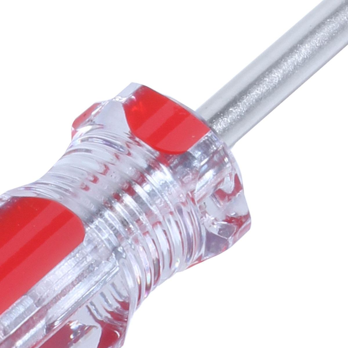 2 Pcs Red Clear Antislip Handle 4mm Magnet Tip T25 Security Torx Screwdrivers