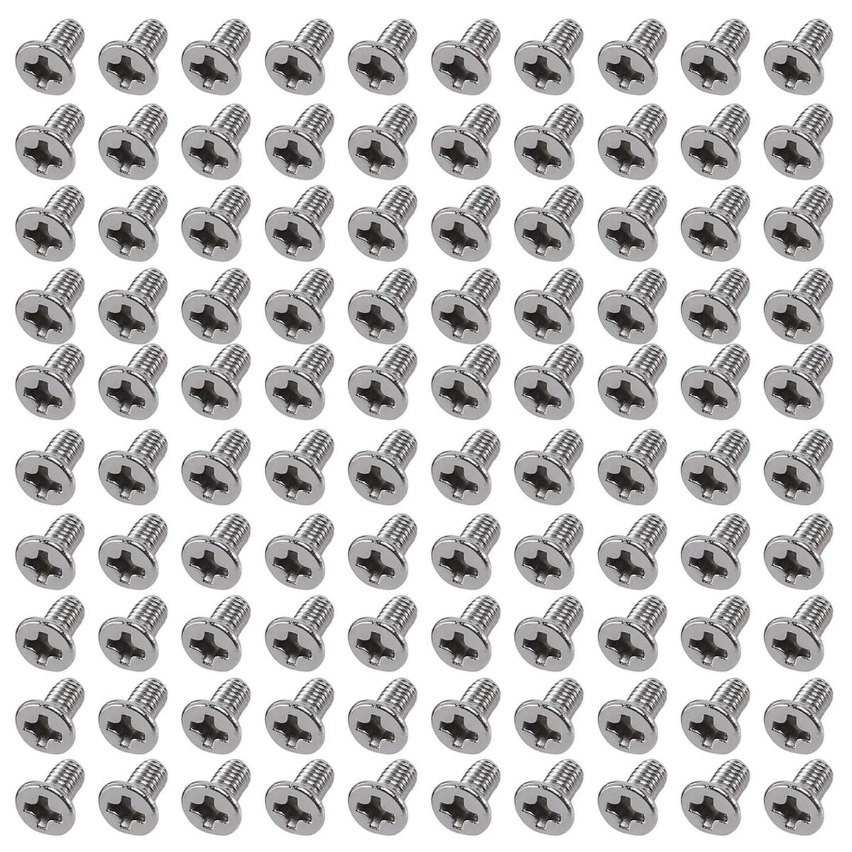 M3 x 6mm Phillips Flat Head Countersunk Bolts Machine Screws 100pcs