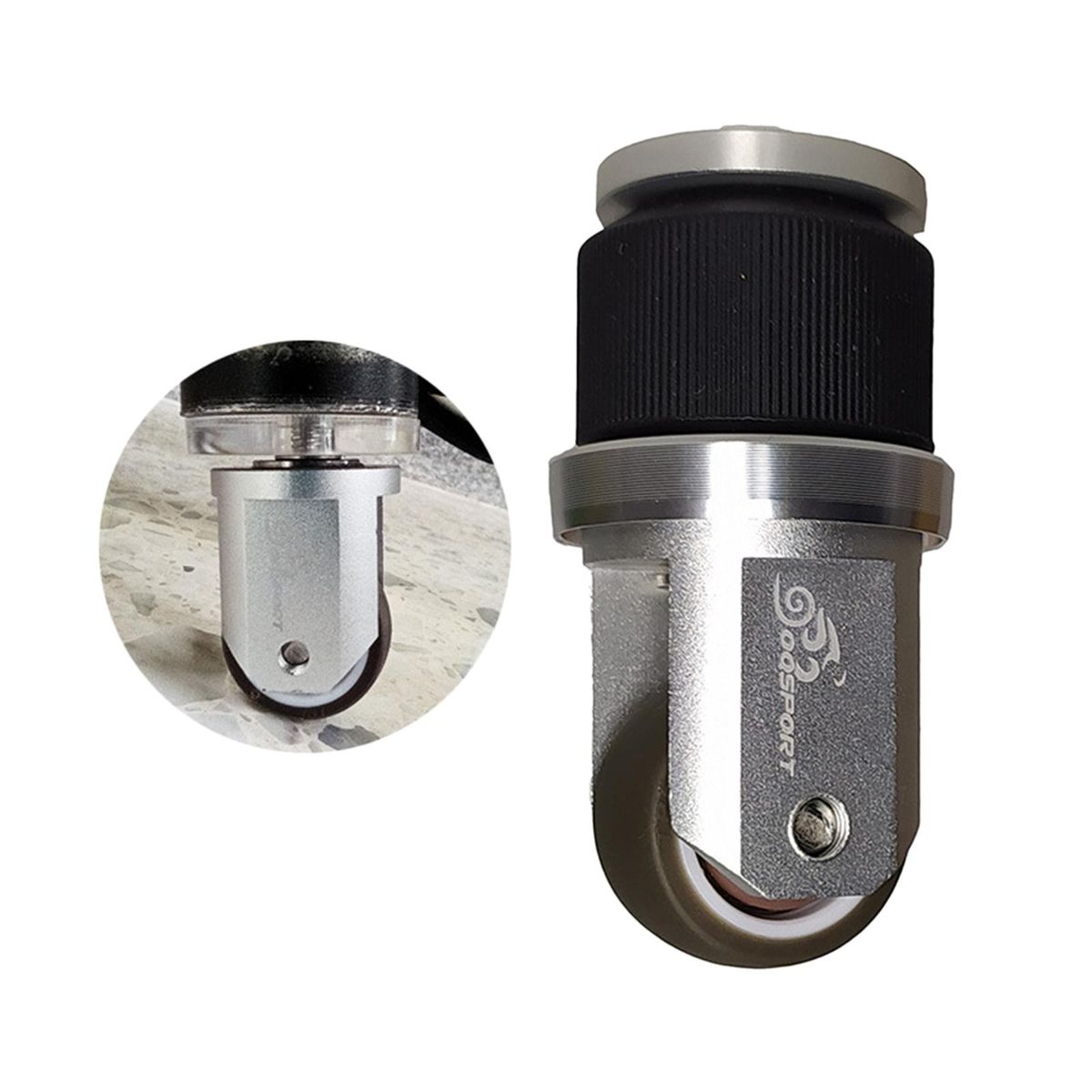 Folding Bike Auxiliary Roller Pushing Wheel Assistor Wheel For Silver