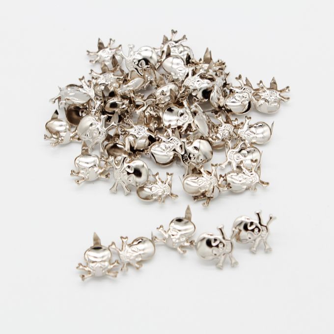 150Pcs Retro Silver Skull Rivet Studs Claw For DIY Shoes Bags Leather