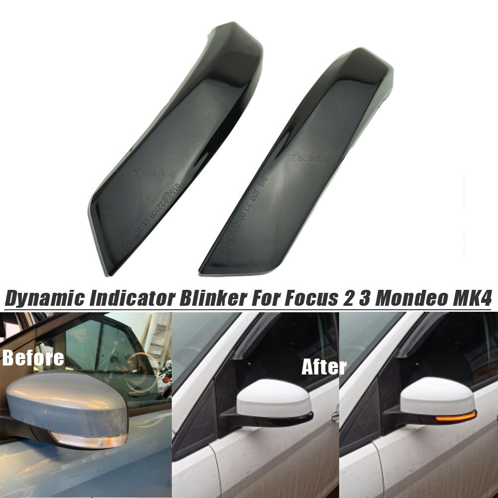 LED Dynamic Blinker Side Marker Turn Signal Light Repeater Indicator For Ford Focus 2 3 Mk2 Mk3 Mon