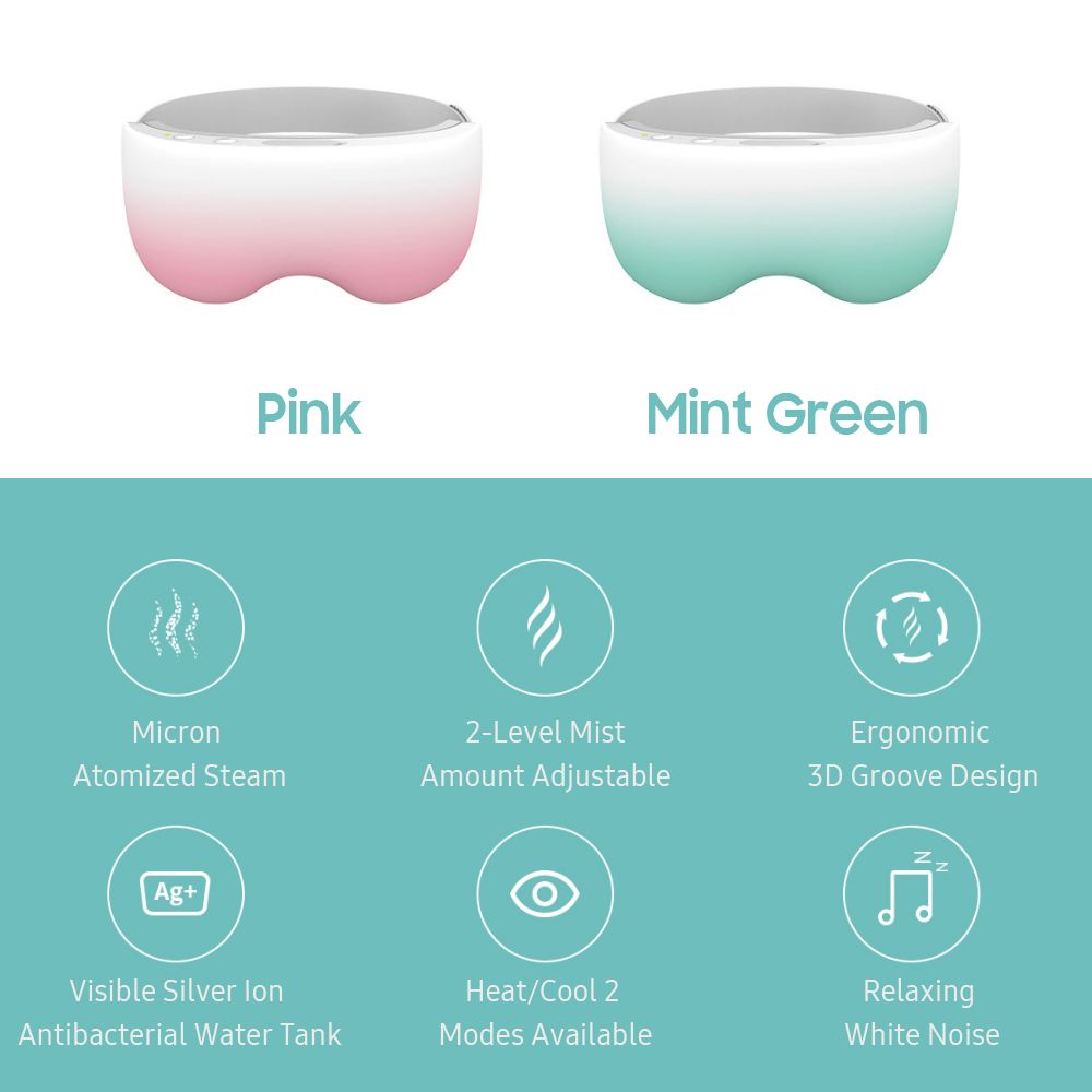 Hipee Smart Steam Eye Mask Portable Rechargeable Eye Heat