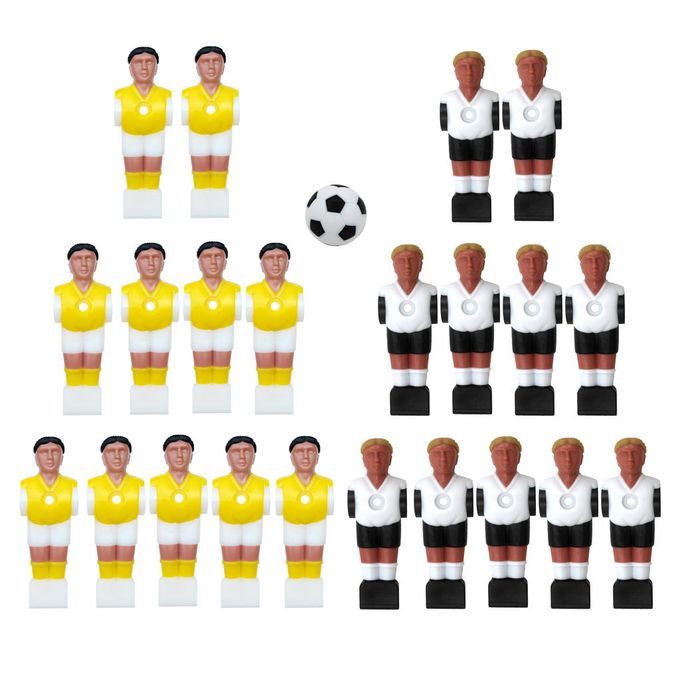 22x Mini Foosball Men Table Top Football Players Game Style 2