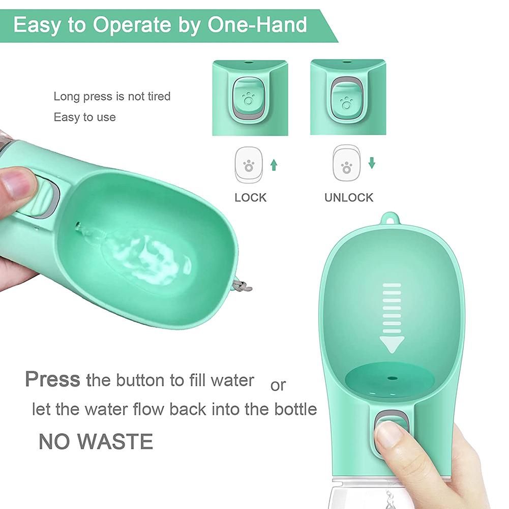 Portable Dog Bottle Water Dispenser Gourd Puppy Kitten Cat