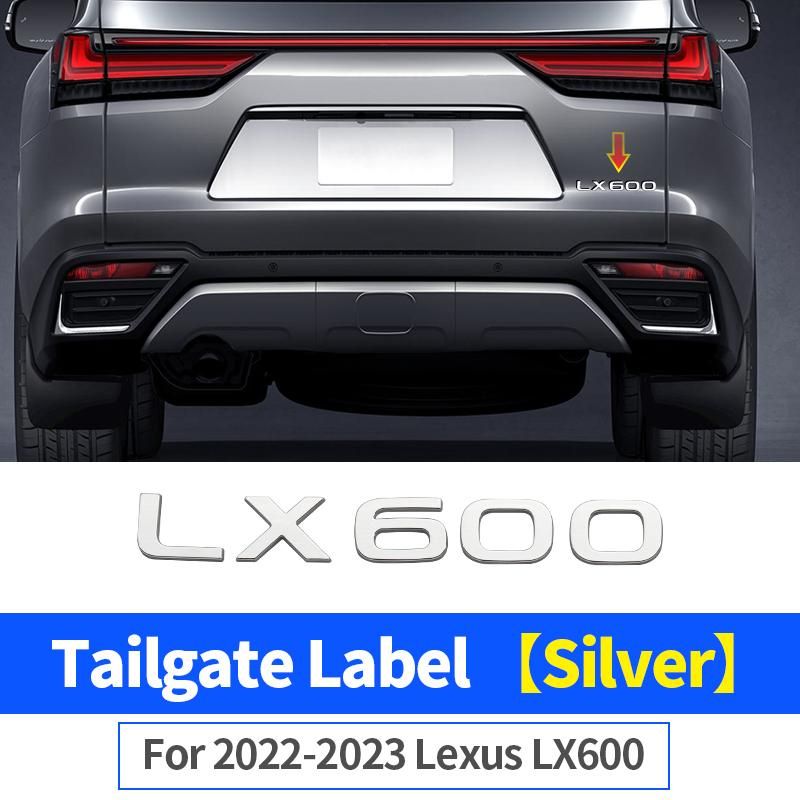 Applicable to 2022-2023 Lexus Lx600 Tailgate Letter Badge Logo Decoration External Logo Accessories Modification