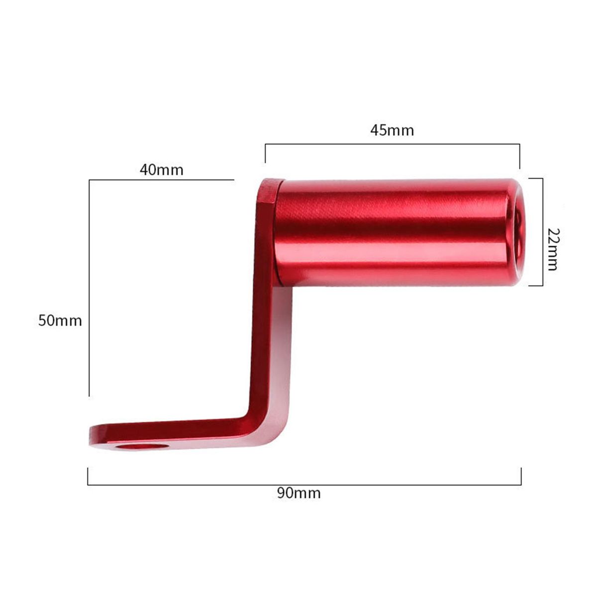 Rear Mirror Extender Space Saving Mirror Extension Rack Red
