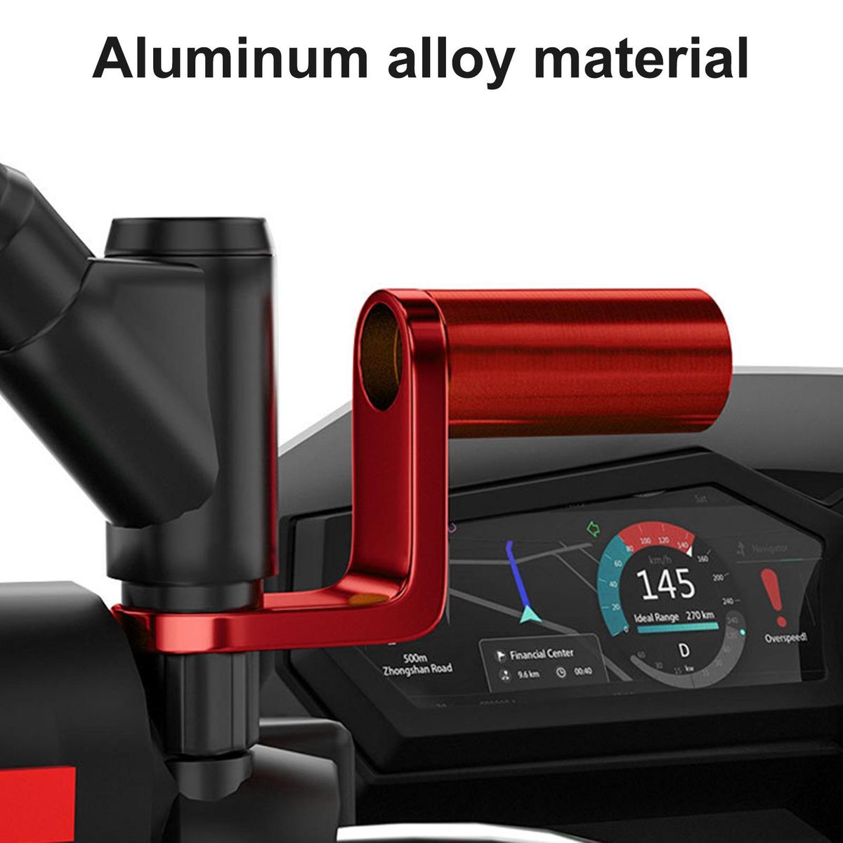 Rear Mirror Extender Space Saving Mirror Extension Rack Red