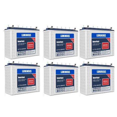 5kva 96v Luminous Inverter + 200a Deep Cycle Batteries