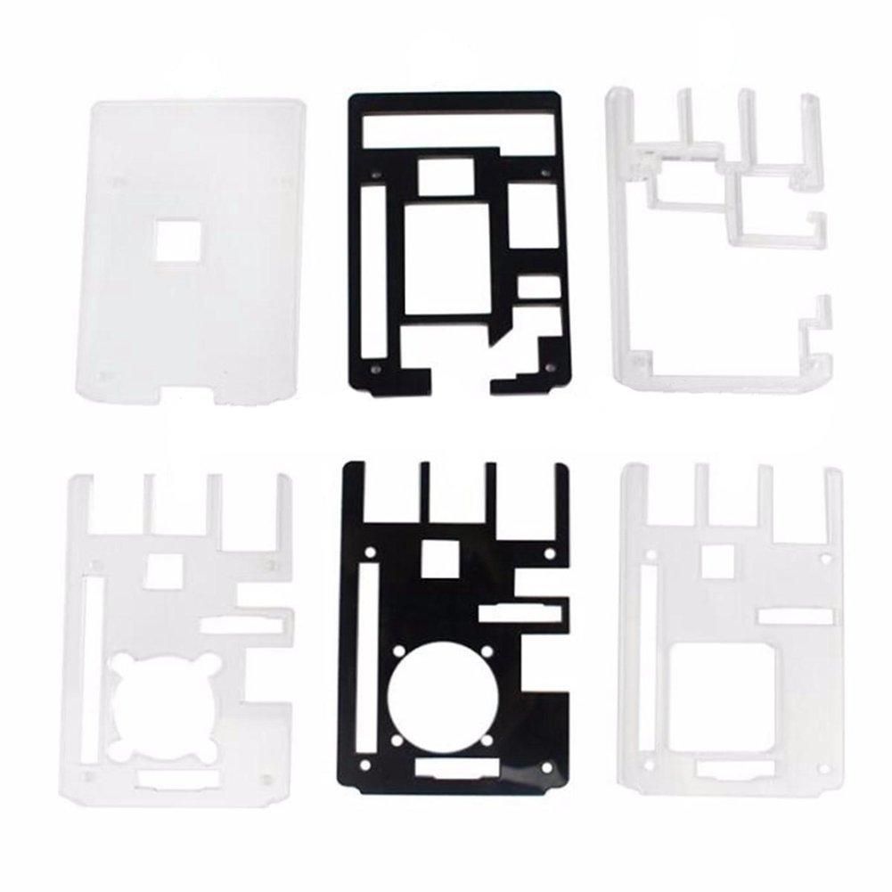 Acrylic Clear Case Enclosure Box + Cooling Fan for