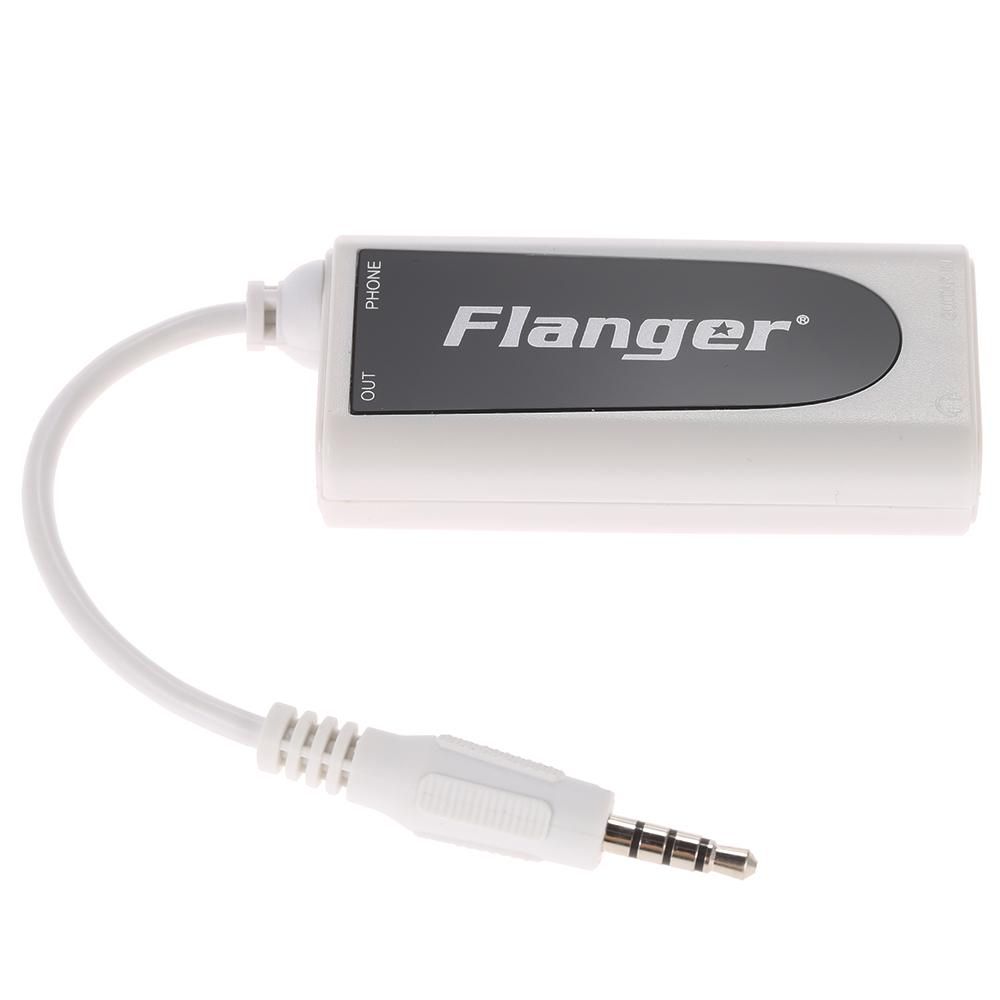 White Guitar Bass to Android Apple iPhone iPad iPod Touch Music Converter Adapter