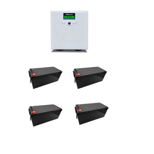 2kva 24v Pure Sine Wave Inverter With 4 Of 200amps Batteries