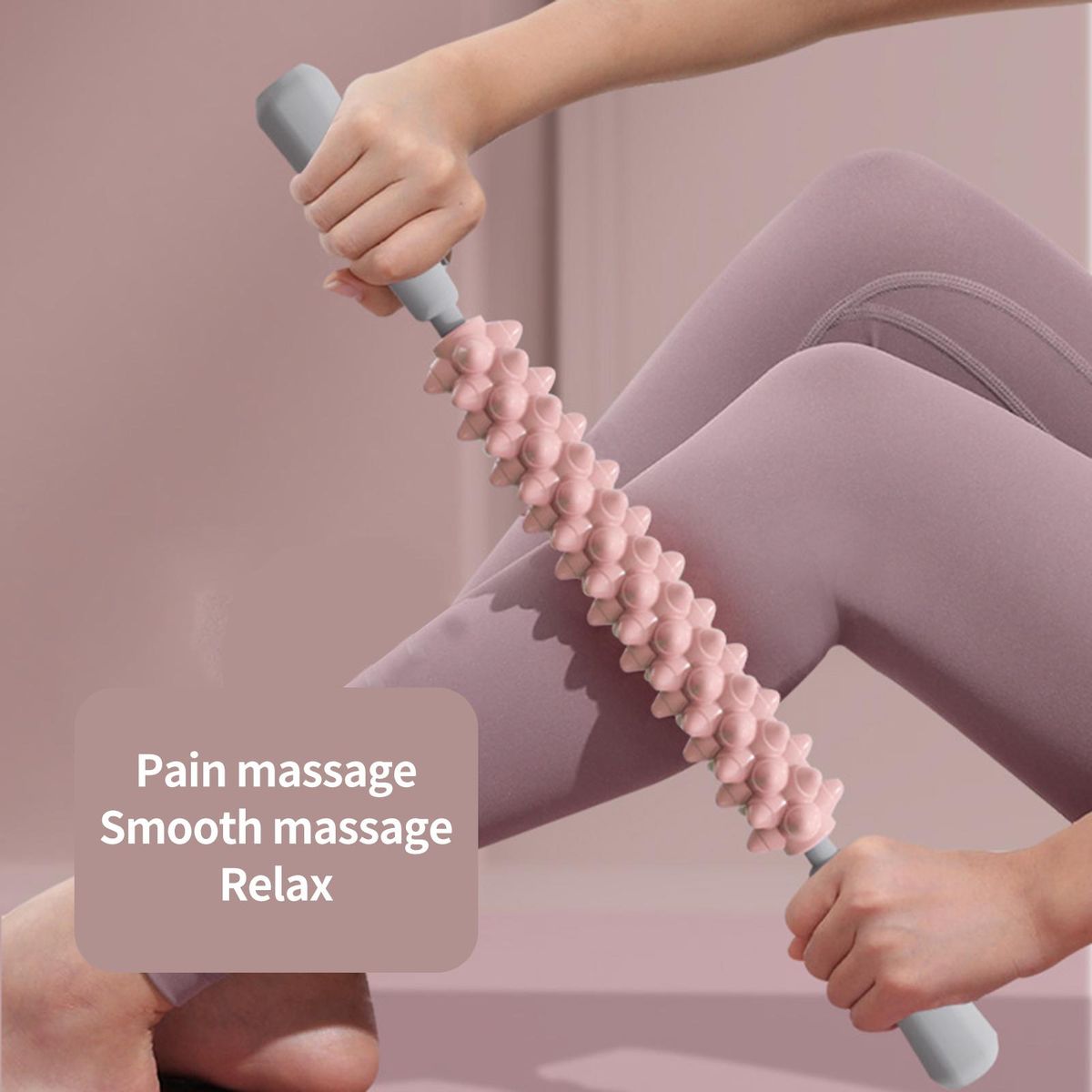 Yoga Stick Full Body Muscle Massager Roller Stick Pink