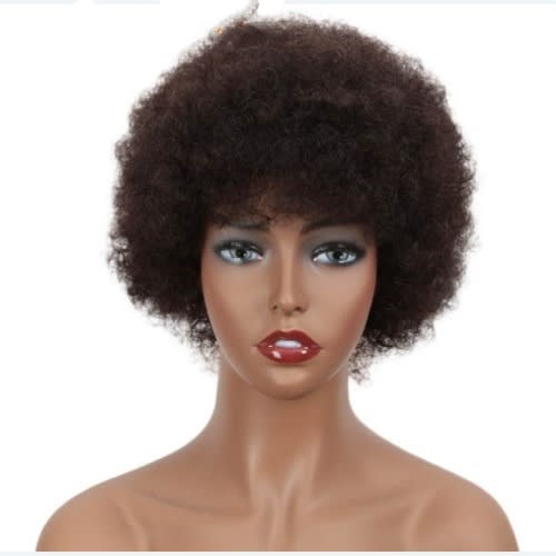 Big Afro Hair Wig - Light Brown