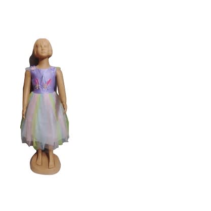 Girl Unicorn Gown - Purple Multicolour