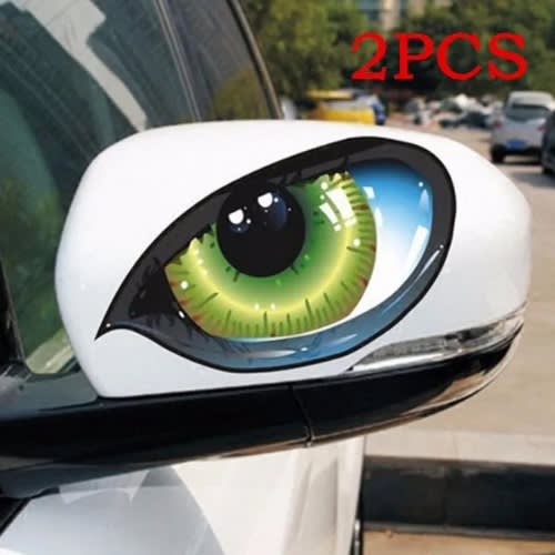2 Pair Cat Eye Car Sticker