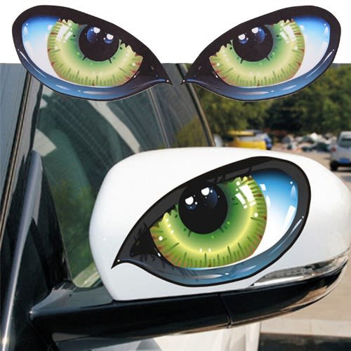 2 Pair Cat Eye Car Sticker