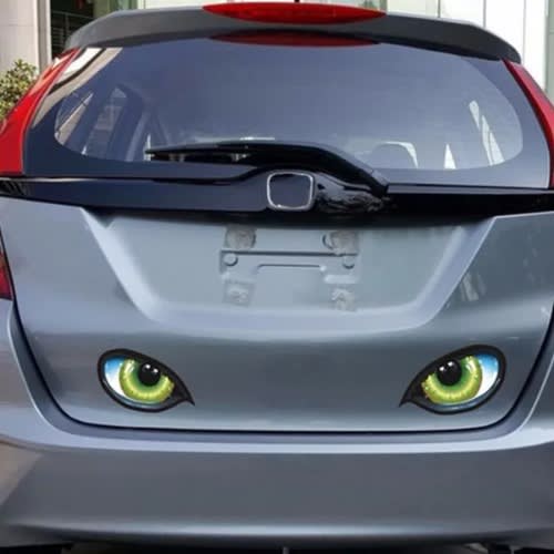 2 Pair Cat Eye Car Sticker