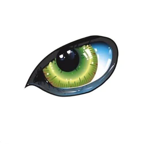 1 Pair Cat Eye Car Sticker