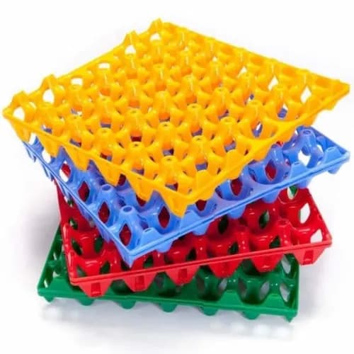 Plastic Egg Crate - 6 Pieces - Multicolour