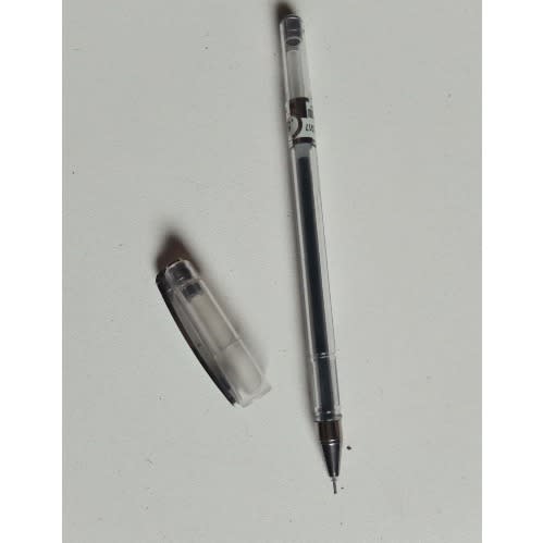 Black Gel Ink Ballpiont Pens - 12 Pieces