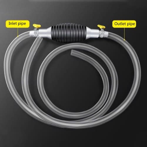 High Flow Siphon Hand Pump Portable Manual Car Fuel Transfer Pump- 1.5m
