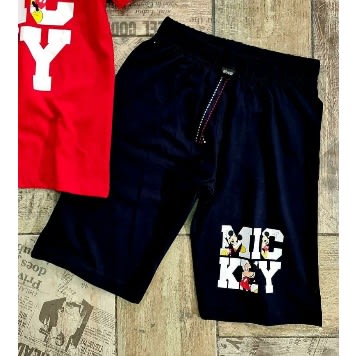 Boy Mickey Mouse Bold Design 2psc Set - Red/black