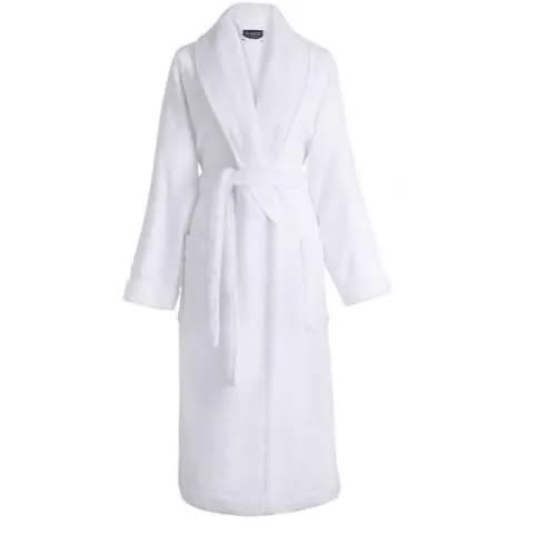 Cotton Bathrobe - White