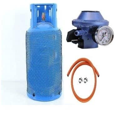 Gas Cylinder With Hose + Metered Regulator - 12kg