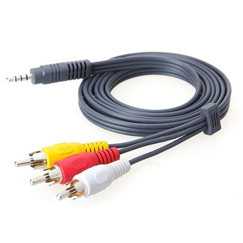 3.5 Three-way Av Cable - Dc3.5 To 3rca 1.5m Cable