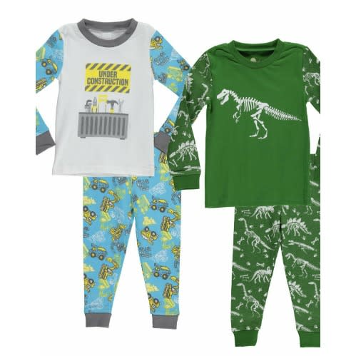 Construction Boys Slim Fit Pyjamas Sleepwear -( Size Run Small - Order 2 Sizes Up )