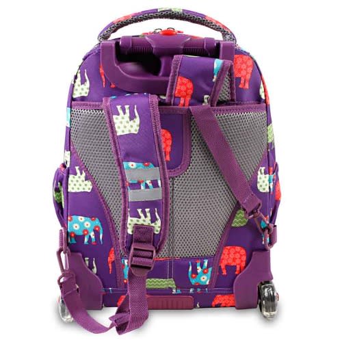 Elephant 16" Lolli 2 Piece Set Rolling Backpack And Lunchbag