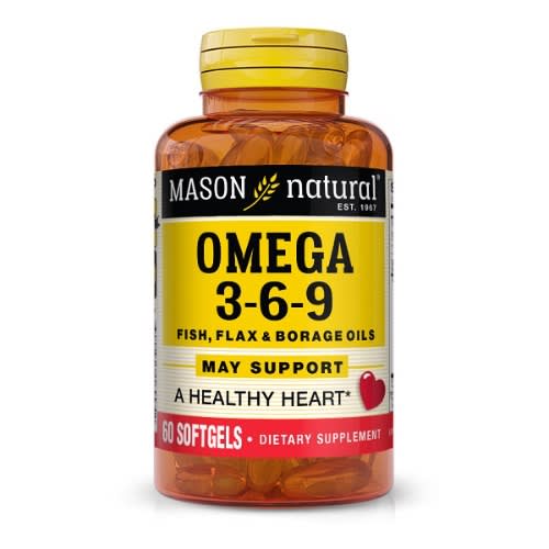 Omega 3, 6, 9 - Fish - Flax And Borage Oil - 60 Softgels