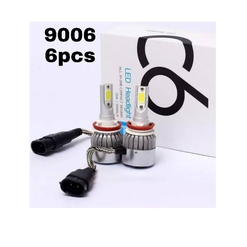 C6  - 9006 -LED HID Headlight Bulbs  - 6Pieces